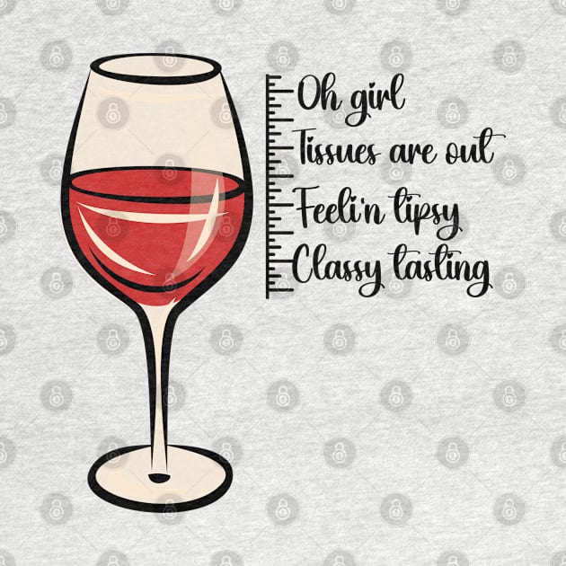 Size Chart Glass of wine by Fifi Art